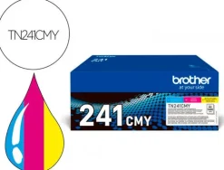 BROTHER TN241 PACK DE 3 CARTUCHOS DE TONER ORIGINALES - CIAN, MAGENTA, AMARILLO - TN241CMY