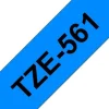 BROTHER TZE561 CINTA LAMINADA GENERICA DE ETIQUETAS - TEXTO NEGRO SOBRE FONDO AZUL - ANCHO 36MM X 8 METROS