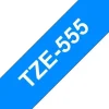BROTHER TZE555 CINTA LAMINADA GENERICA DE ETIQUETAS - TEXTO BLANCO SOBRE FONDO AZUL - ANCHO 24MM X 8 METROS
