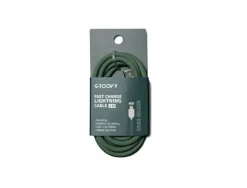 CABLE GROOVY USB 2.0 A USB C APPLE LIGHTNING LONGITUD 1 MT SILICONA COLOR VERDE SALVIA