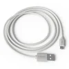 CABLE GROOVY USB-A A MICRO USB LONGITUD 1 MT COLOR BLANCO