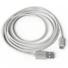 CABLE GROOVY USB-A A MICRO USB LONGITUD 2 MT COLOR BLANCO