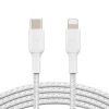 CABLE TRENZADO BELKIN CAA004BT1MWH USB-C A LIGHTNING BOOST CHARGE LARGO 1 M COLOR BLANCO