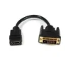 CABLES AUDIO-VIDEO STARTECH ADAPTADOR 20CM HDMI A DVI - DVI-D M