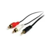 CABLES AUDIO-VIDEO STARTECH ADAPTADOR MINI-JACK A RCA 91CM - J