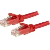 CABLES FIBRA / ETHERNET / TELEF. STARTECH CABLE 1M ROJO CAT6 SNAGLESS