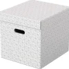 CAJA ALMACENAMIENTO ESSELTE CUBICA COLOR BLANCO 365X320X315 MM PACK DE 3 UNIDADES