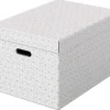 CAJA ALMACENAMIENTO ESSELTE GRANDE COLOR BLANCO 510X355X305 MM PACK DE 3 UNIDADES