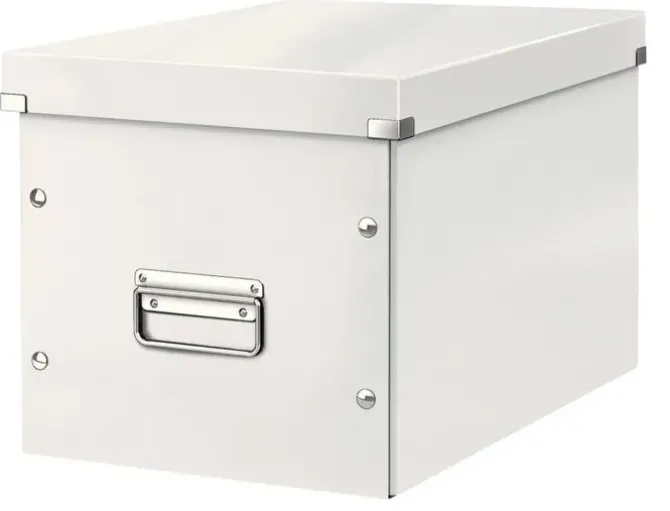 CAJA ALMACENAMIENTO LEITZ CLICK & STORE CUBICA GRANDE COLOR BLANCO 320X360X310 MM