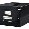 CAJA ALMACENAMIENTO LEITZ CLICK&STORE WOW CARTON RECICLADO COLOR NEGRO 281X200X369 MM