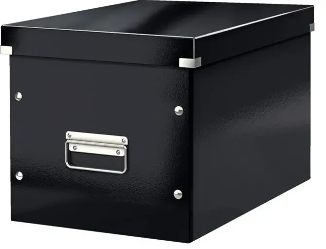 CAJA ALMACENAMIENTO LEITZ CLICK & STORE CUBICA GRANDE COLOR NEGRO 320X360X310 MM
