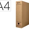 CAJA ARCHIVO DEFINITIVO LIDERPAPEL DIN A4 CARTON 100% RECICLADO 325G/M2 LOMO 82 MM COLOR KRAFT 325X250X82 MM