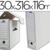 CAJA ARCHIVO DEFINITIVO LIDERPAPEL 106 -PARA LISTADOS DE ORDENADOR 430X316X116 MM 325 G/M2