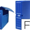 CAJA ARCHIVO DEFINITIVO PLASTICO LIDERPAPEL AZUL 360X260X100 MM