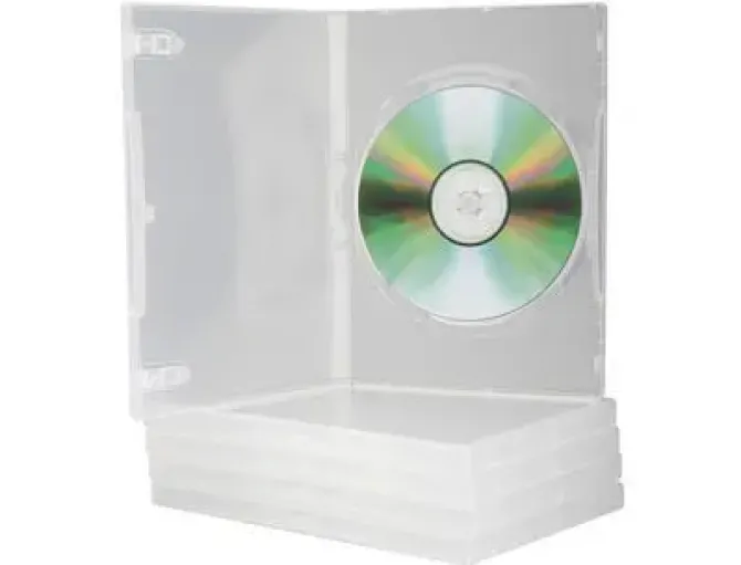 CAJA DVD Q-CONNECT TRANSPARENTE PACK DE 5 UNIDADES