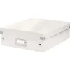 CAJA PARA ALMACENAMIENTO LEITZ CLICK&STORE ORGANIZADORA MEDIANA 280X100X370 MM BLANCO