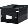 CAJA PARA ALMACENAMIENTO LEITZ CLICK&STORE UNIVERSAL PEQUEÑA 216X160X282 MM NEGRO