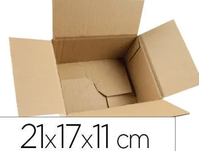 CAJA PARA EMBALAR Q-CONNECT FONDO AUTOMATICO MEDIDAS 210X170X110 MM ESPESOR CARTON 3 MM