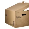 CAJON LIDERPAPEL CARTON 100% RECICLADO PARA 3 CAJAS ARCHIVO DEF. FOLIO / 3 ARCHIVADORES A-Z 387X333X260