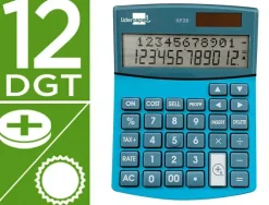 CALCULADORA LIDERPAPEL SOBREMESA XF28 12 DIGITOS DOBLE LINEA COSTES VENTAS MARGEN Y TASAS SOLAR Y PILAS