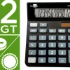 CALCULADORA LIDERPAPEL SOBREMESA XF26 12 DIGITOS SOLAR Y PILAS 127X105X24 MM COLOR NEGRO
