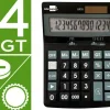 CALCULADORA LIDERPAPEL SOBREMESA XF31 14 DIGITOS SOLAR Y PILAS COLOR NEGRO 170X122X35 MM