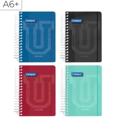 CAMPUS AGENDA ESCOLAR. 24 CAMPUS A6+ DIA PAGINA TAPA POLIPROPILENO