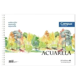 CAMPUS BLOC ACUARELA CAMPUS A3 190G 20H HSWC-A3 MAK600305