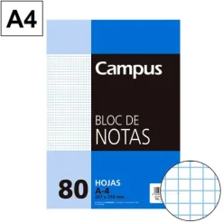 CAMPUS BLOC NOTAS A4 80H 60GR PERFORD CN 4MM 604279-31- MAK001116
