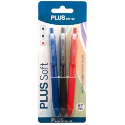 CAMPUS BOLIGRAFO PLUS SOFT2 BLISTER 3COLORES BR9003-CD3 MAK081109