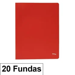 CAMPUS CARPETA 20 FUNDAS PLUS A4 ECO ROJO EF-20-RD MAK180653