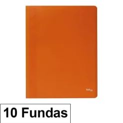 CAMPUS CARPETA 10 FUNDAS PLUS A4 ECO NARANJA EF-10-OR MAK180650
