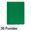 CAMPUS CARPETA 30 FUNDAS PLUS A4 ECO VERDE EF-30-GN MAK180659