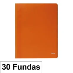 CAMPUS CARPETA 30 FUNDAS PLUS A4 ECO NARANJA EF-30-OR MAK180658