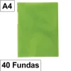 CAMPUS CARPETA 40 FUNDAS PLUS FLEXIBLE TRANSLUCIDA VERDE 180684 MAK180684