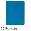 CAMPUS CARPETA 10 FUNDAS PLUS A4 ECO AZUL EF-10-BL MAK180648