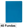 CAMPUS CARPETA 40 FUNDAS PLUS A4 ECO AZUL EF-40-BL MAK180660