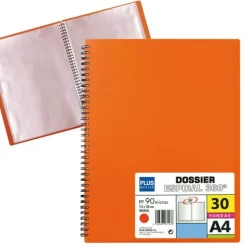 CAMPUS CARPETA 30 FUNDAS PLUS MUELLE WIRE NARANJA 13461-30 NARA MAK180617