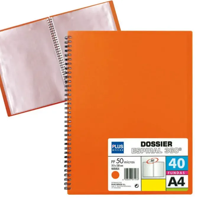 CAMPUS CARPETA 40 FUNDAS PLUS MUELLE WIRE 13461-40-OR MAK180623