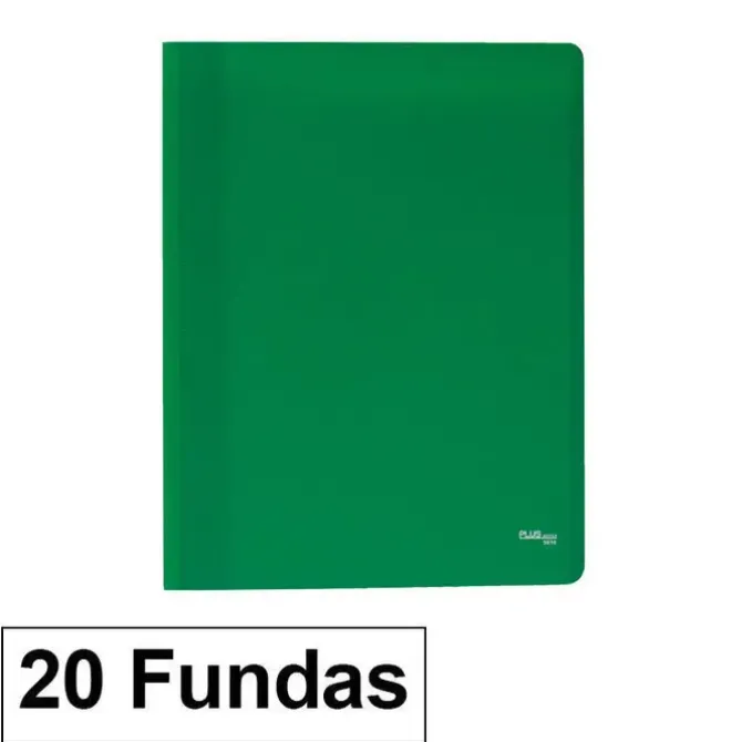 CAMPUS CARPETA 20 FUNDAS PLUS A4 ECO VERDE EF-20-GN MAK180655