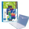 CAMPUS CARPETA 20 FUNDAS PLUS ESPIRAL CON GOMA AZUL + SOBRE 180759 MAK180759