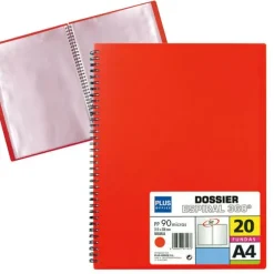 CAMPUS CARPETA 20 FUNDAS PLUS MUELLE WIRE ROJO 13461-20 ROJO MAK180614