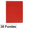 CAMPUS CARPETA 30 FUNDAS PLUS A4 ECO ROJO EF-30-RD MAK180657
