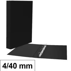 CAMPUS CARPETA CARTON PLUS Fº 4A/40 NEGRO BLACK (0001. MAK180788