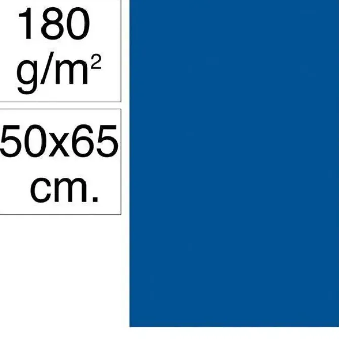 CAMPUS CARTULINA CAMPUS 50X65 180G AZ.MARINO MAK630503