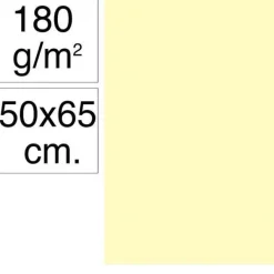CAMPUS CARTULINA CAMPUS 50X65 180G CREMA MAK630496