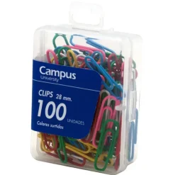 CAMPUS CLIPS COLORES CAMPUS 28MM /100UD 407534 MAK040170