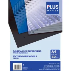 CAMPUS CUBIERTA PLUS PP A4 0,8MM TRANSP/50U ESP425800 MAK220126