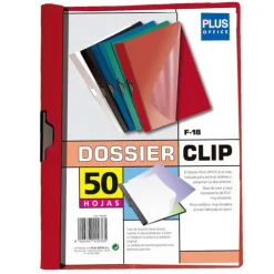 CAMPUS DOSSIER PLUS A4 PINZA F-18 50H ROJO 001713002 MAK180268