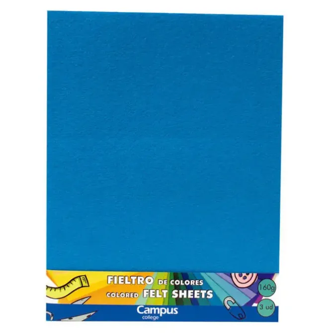 CAMPUS FIELTRO CAMPUS 23X30,5 160G AZ.CL/3UD 8085071503LBL MAK630699